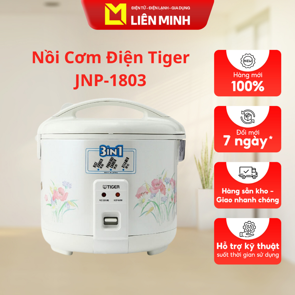 Nồi cơm điện Tiger 1.8 lít JNP-1803-FF - Hàng chính hãng