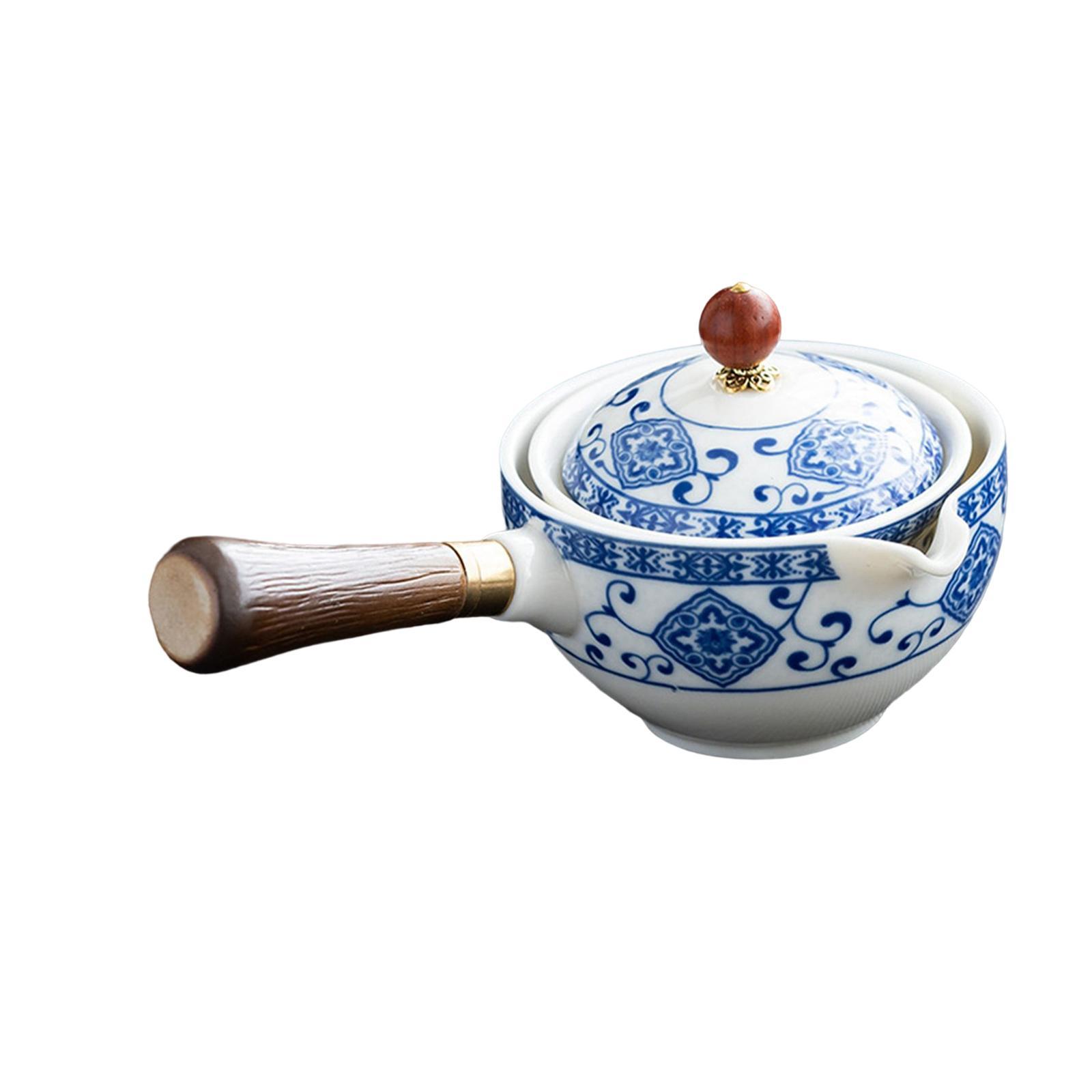 Side Handle Tea Maker Ceramic Teapot kettle for Travel