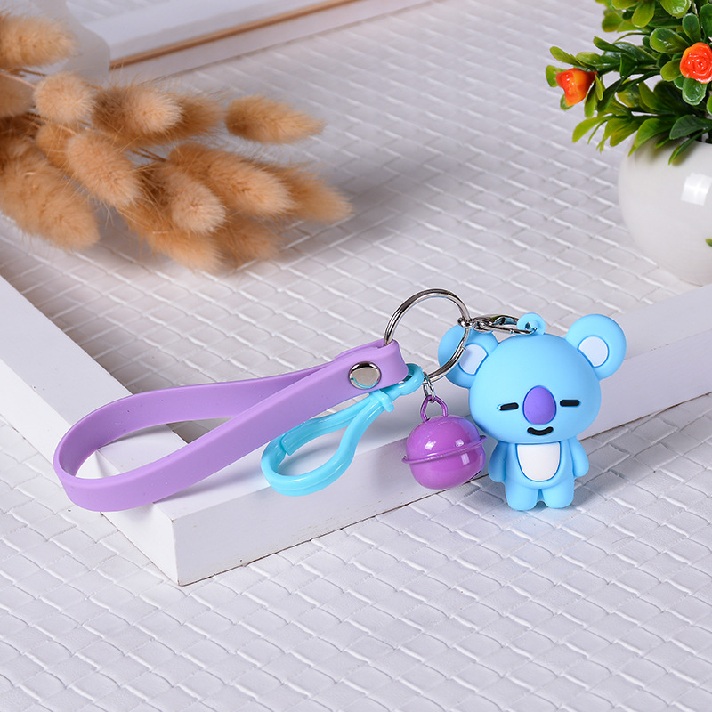 Móc khóa BT21 BTS 3D kèm chuông