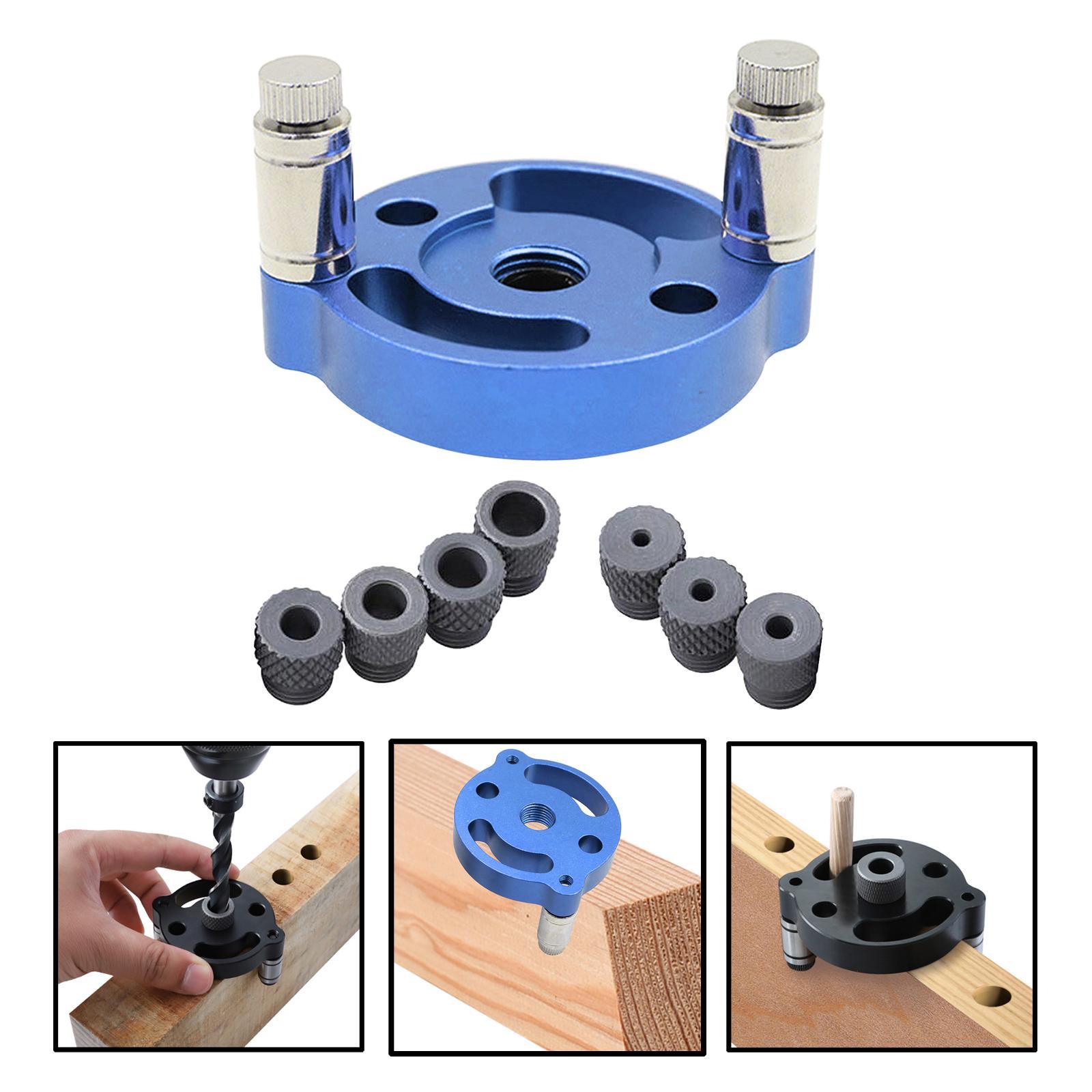 3 Set 2-10mm Self-Centering Doweling Jig Set Vertical Hole Puncher Locator