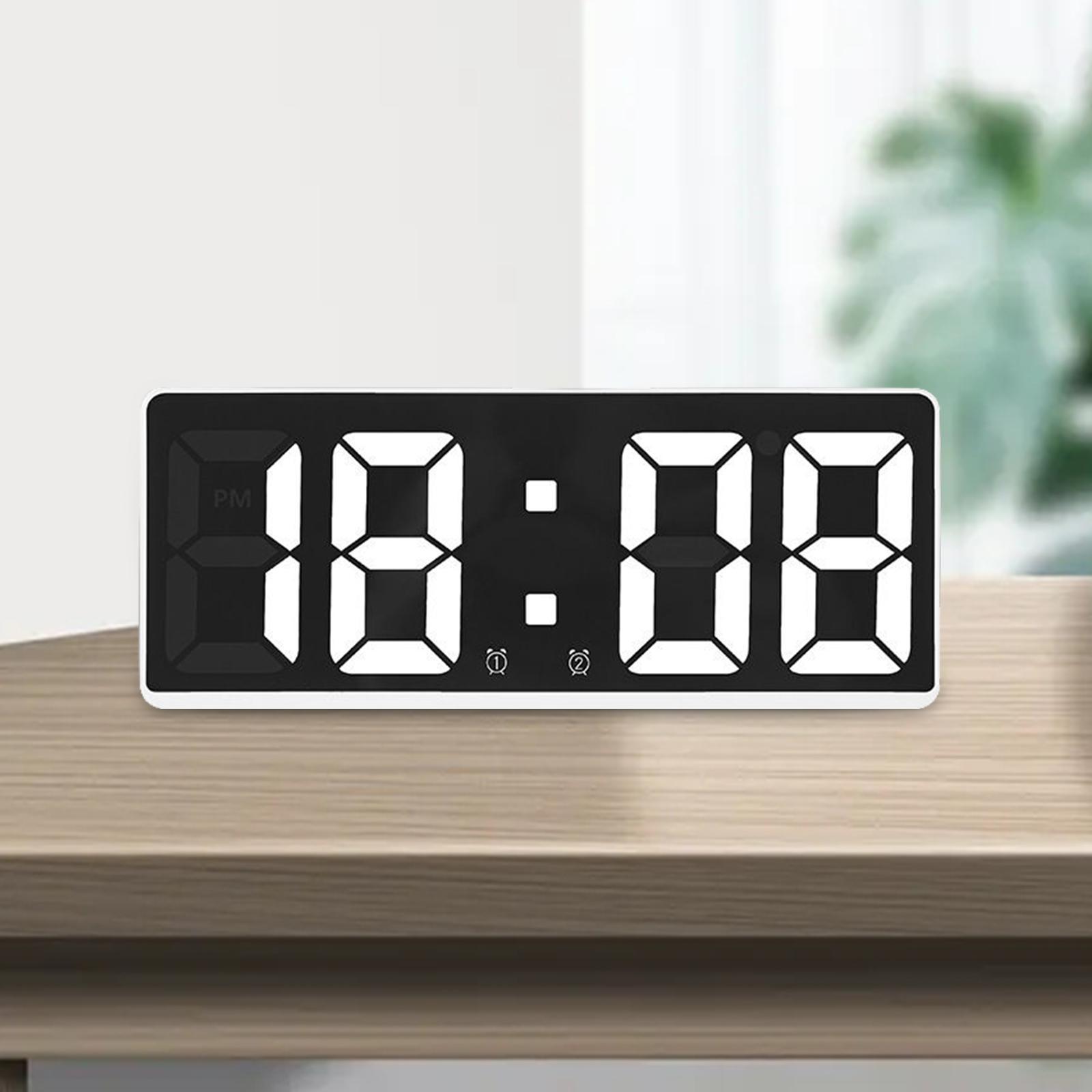 Large Number Clock Table Date LED Display for Elderly Home
