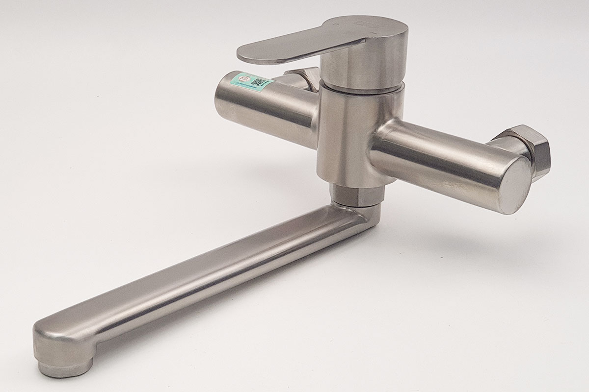 Vòi rửa chén nóng lạnh âm tường Inox SUS 304 Eurolife EL-T019AT