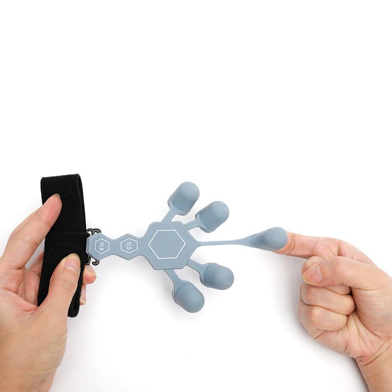 Mới mới Silicone Finger Gripper Guitar Finger Pritsiser Tay phục hồi Hỗ trợ bắn súng bóng rổ tăng cường Color: Black