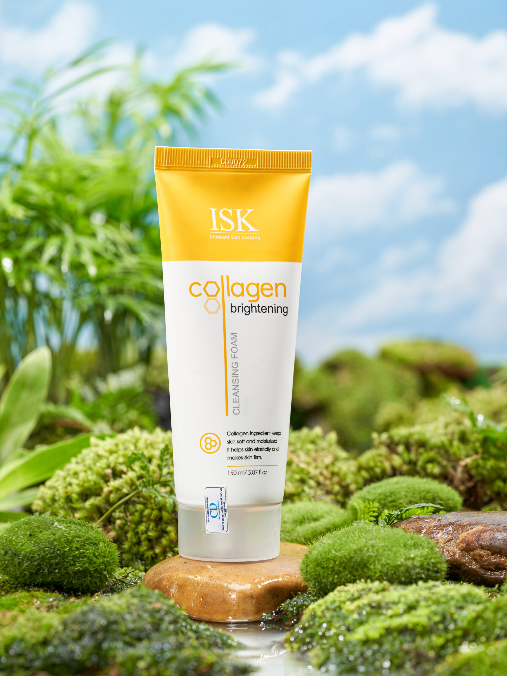 Sữa rửa mặt Collagen ISK sạch bã nhờn, nâng cơ và săn chắc da ISK Collagen Brightening Cleansing Foarm 150ml