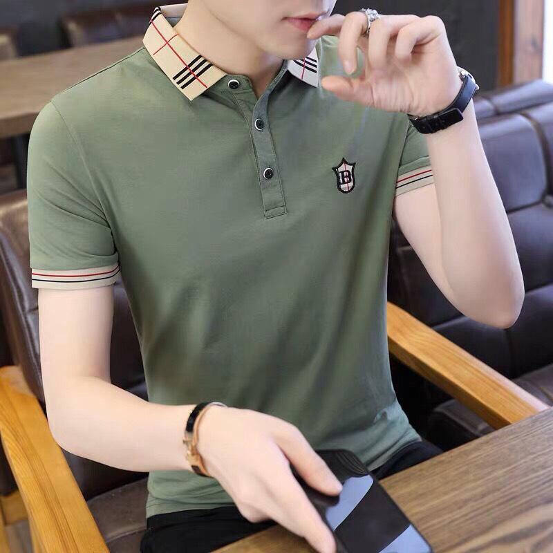 Áo thun nam cổ trụ bẻ tay ngắn 3 màu đẹp 08