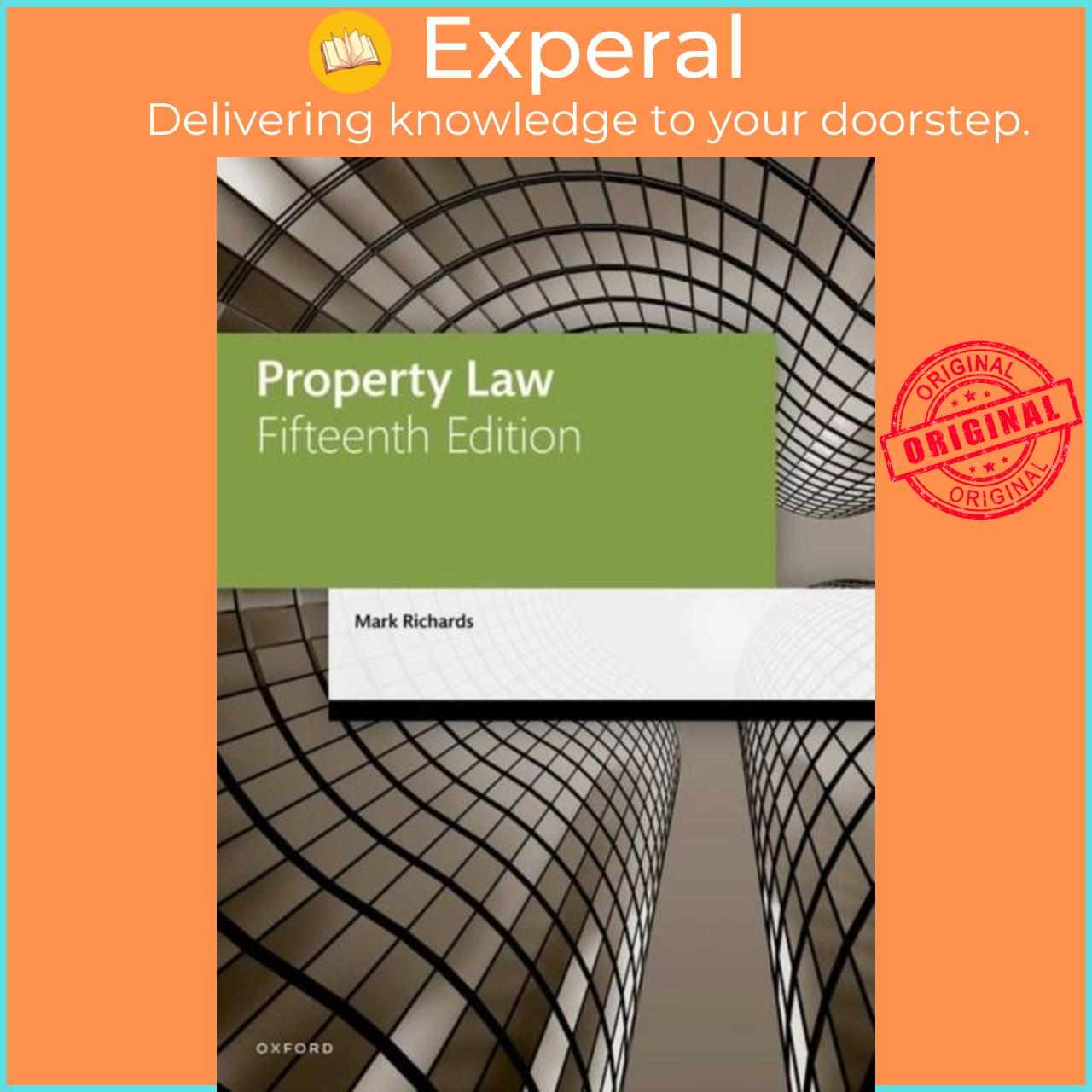 Hình ảnh Sách - Property Law by Mark Richards (UK edition, paperback)