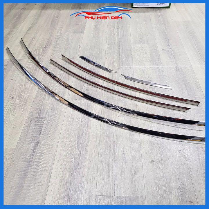 Bộ nẹp viền cong kính Inox Cho Mazda CX-30 CX30 2021-2022-2023