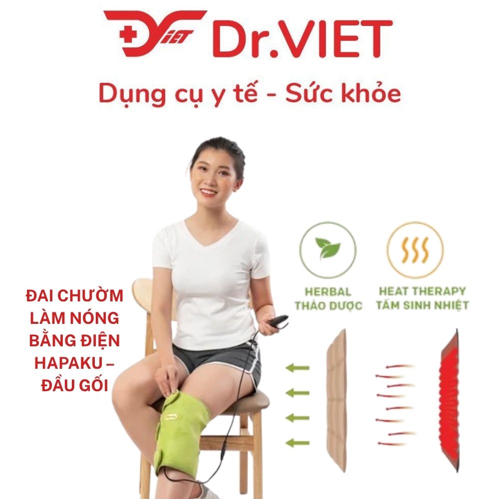 Đai chườm làm nóng bằng điện Hapaku Đầu gối