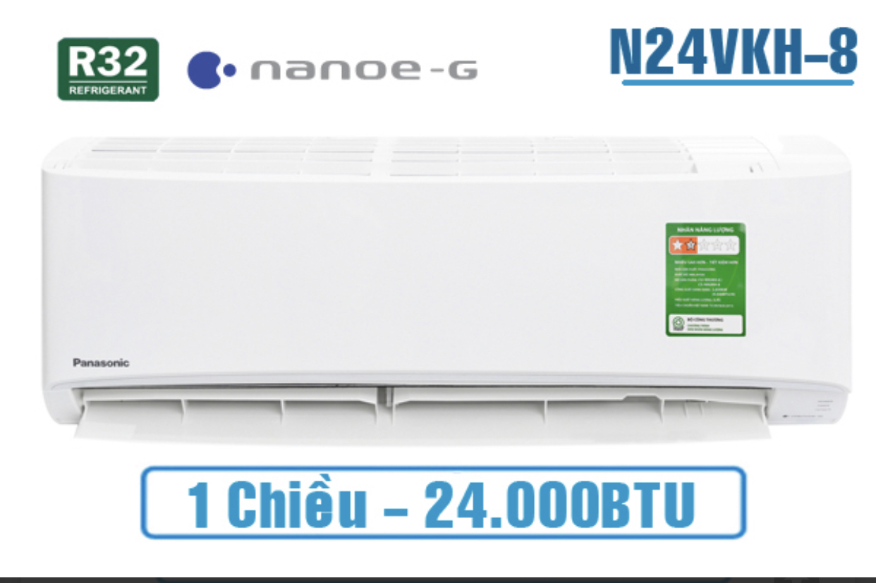 Điều hòa Panasonic 24000BTU N24WKH-8(1 chiều) - Chỉ giao Hà Nội