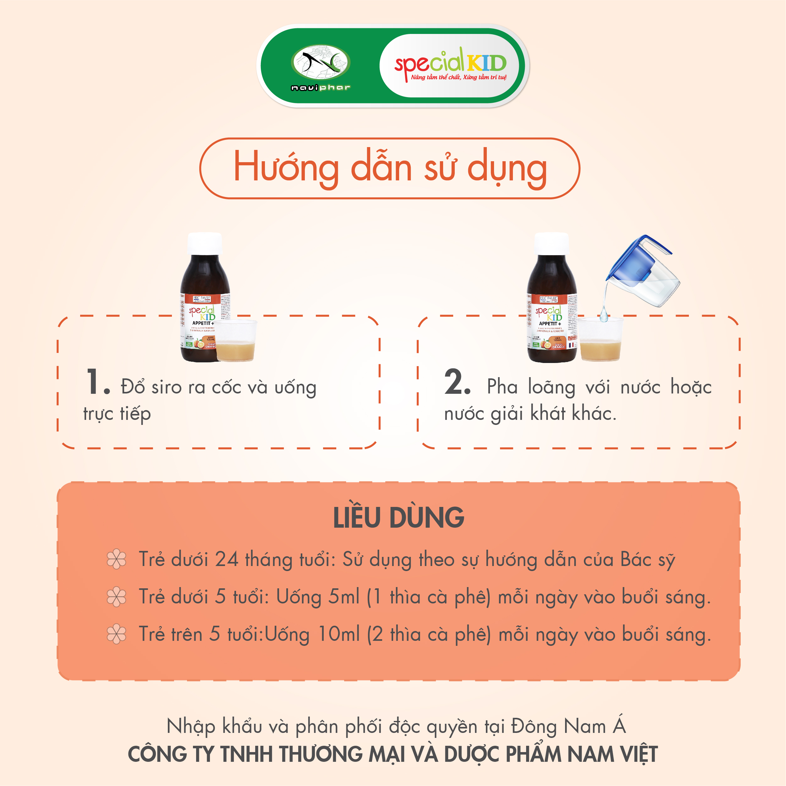 TPBVSK Special Kid Appetit+ Bổ sung các loại Vitamin và Khoáng chất - Hỗ trợ tiêu hóa tốt, giúp bé ăn ngon miệng (125ml)[Siro – Nhập khẩu Pháp]