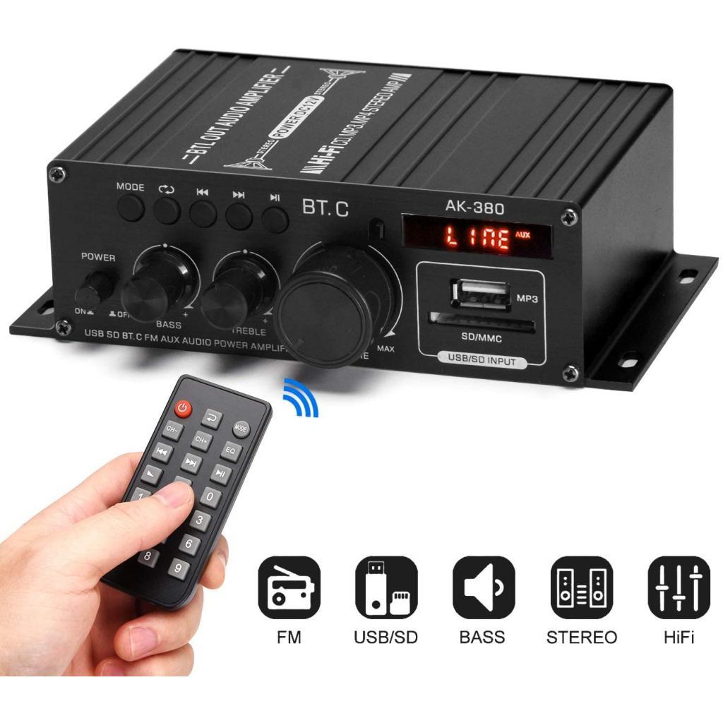 Professional 400W + 400W Audio Power Amplifier Receiver for Car CD DVD