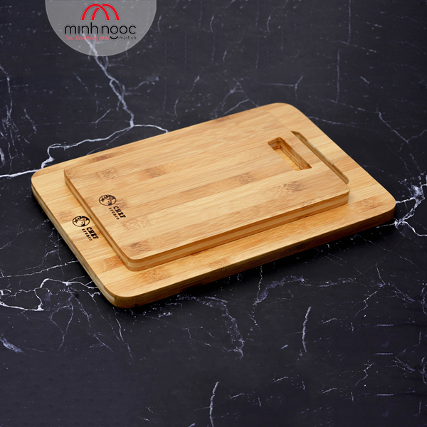 Thớt tre Chef Studio hình chữ nhật 34x24x1.5cm, MSP-CB22M. Cắt, thái rau củ, dùng decor món ăn, bày trí