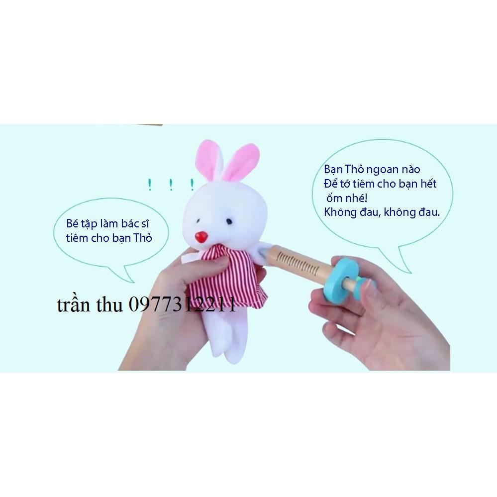 Bộ đồ chơi bác sĩ bằng gỗ