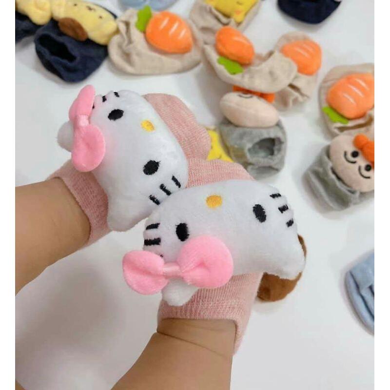 Tất vớ gấu dâu cho bé gái size 1-5 tuổi dày dặn xinh xắn