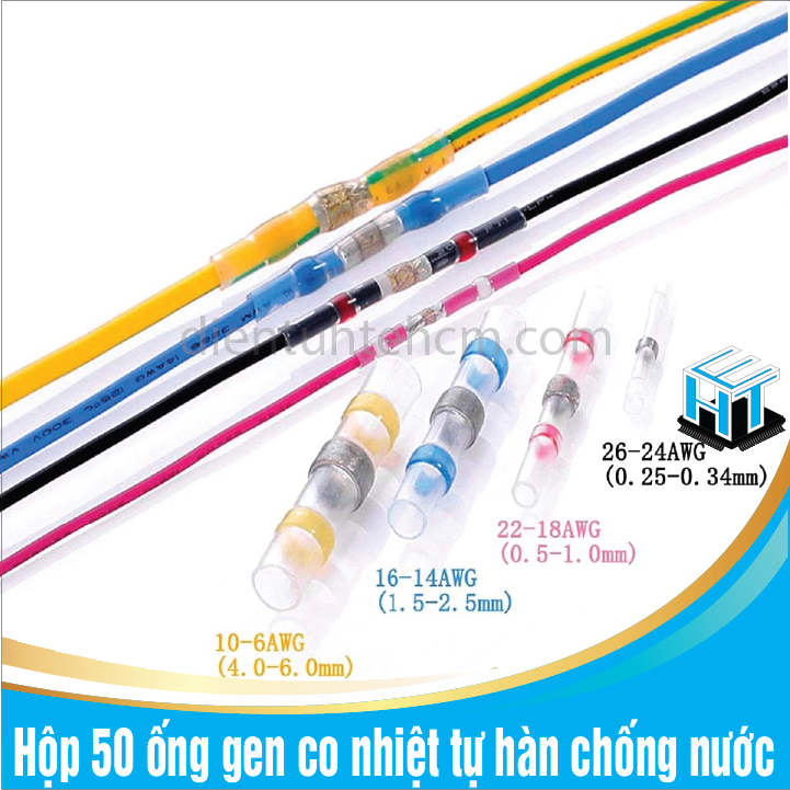 Hộp 50 ống gen co nhiệt tự hàn chống nước