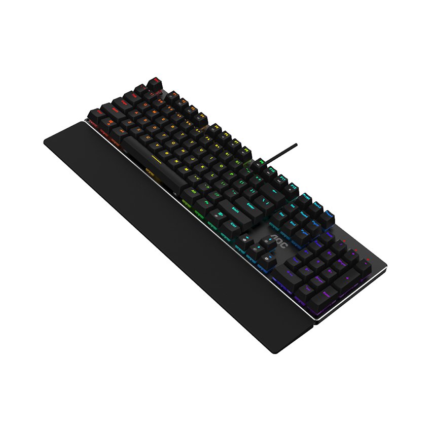 Bàn phím cơ AOC GK500 RGB Outemu Blue Switch Gaming (hàng chính hãng)