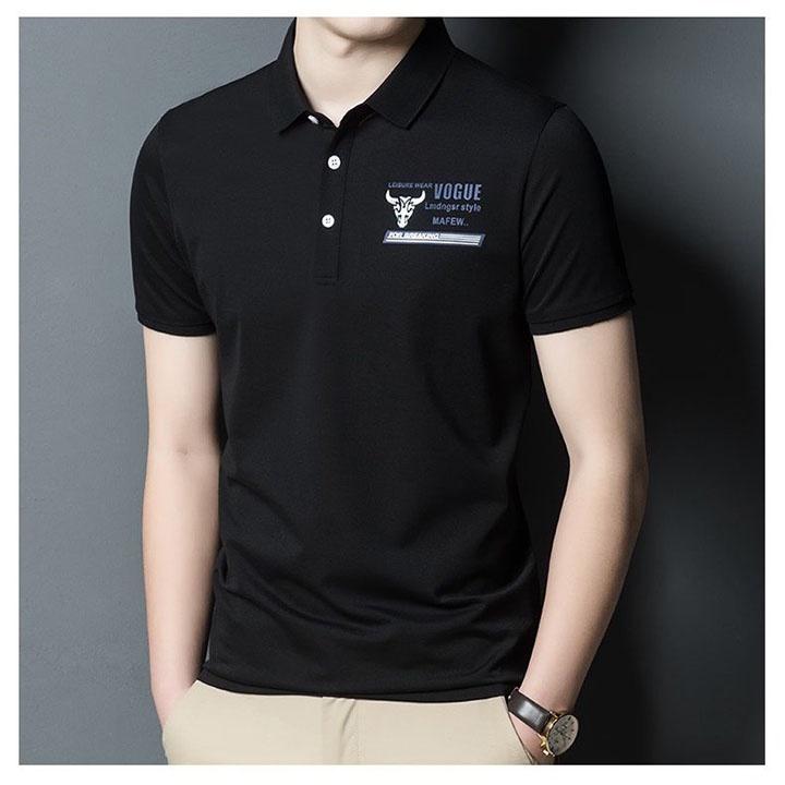 Áo thun polo nam có cổ tay ngắn vải thun cotton cao cấp thêu họa tiết skymen Fashion - ATN03