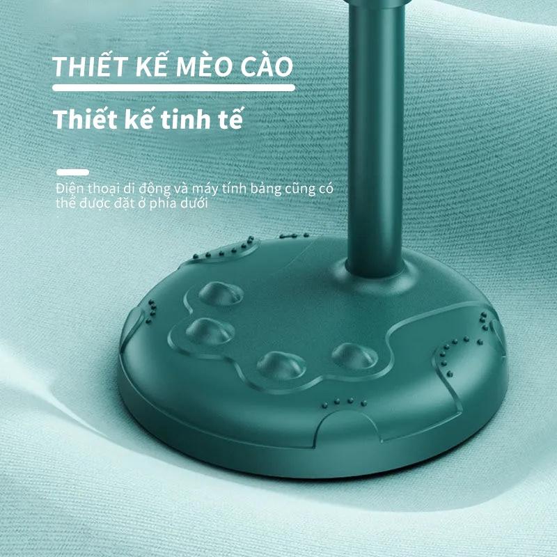 Giá đỡ điện thoại di động Goojodoq để bàn xoay 360 độ có thể điều chỉnh độ cao hai chức năng để đặt máy tính bảng