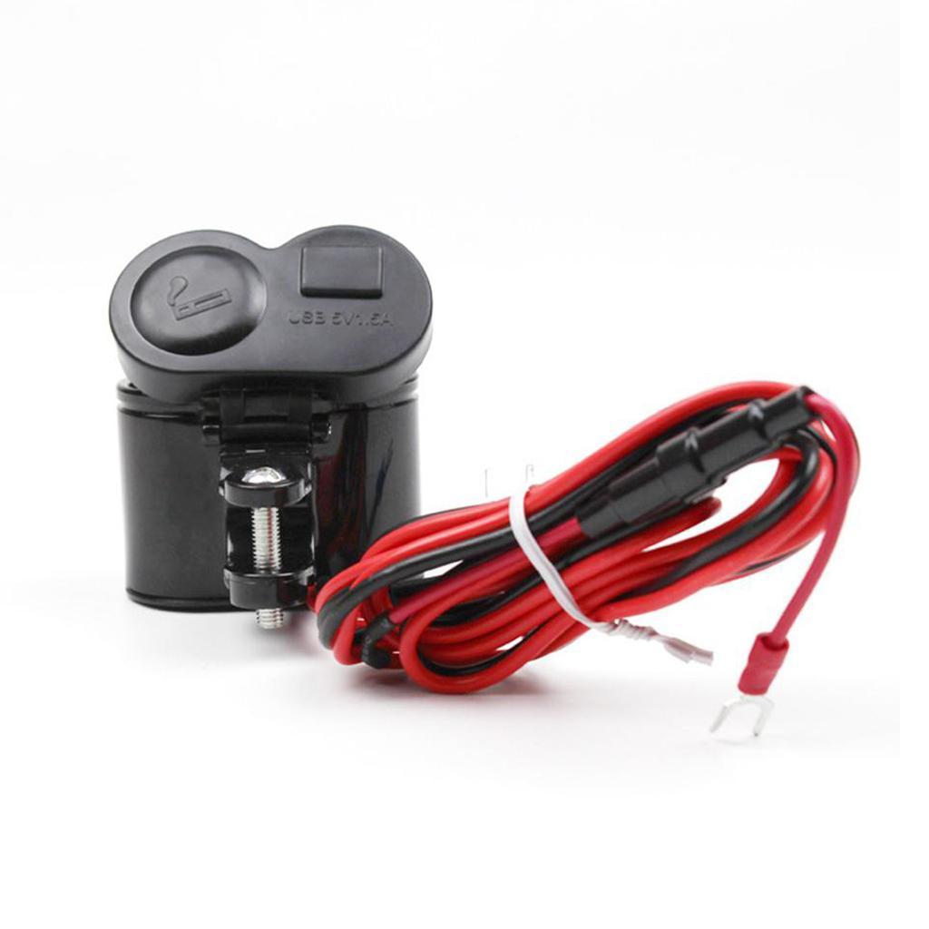 USB Cigarette Lighter Power Outlet Hardwire Cable For Motorcycle Car Auto
