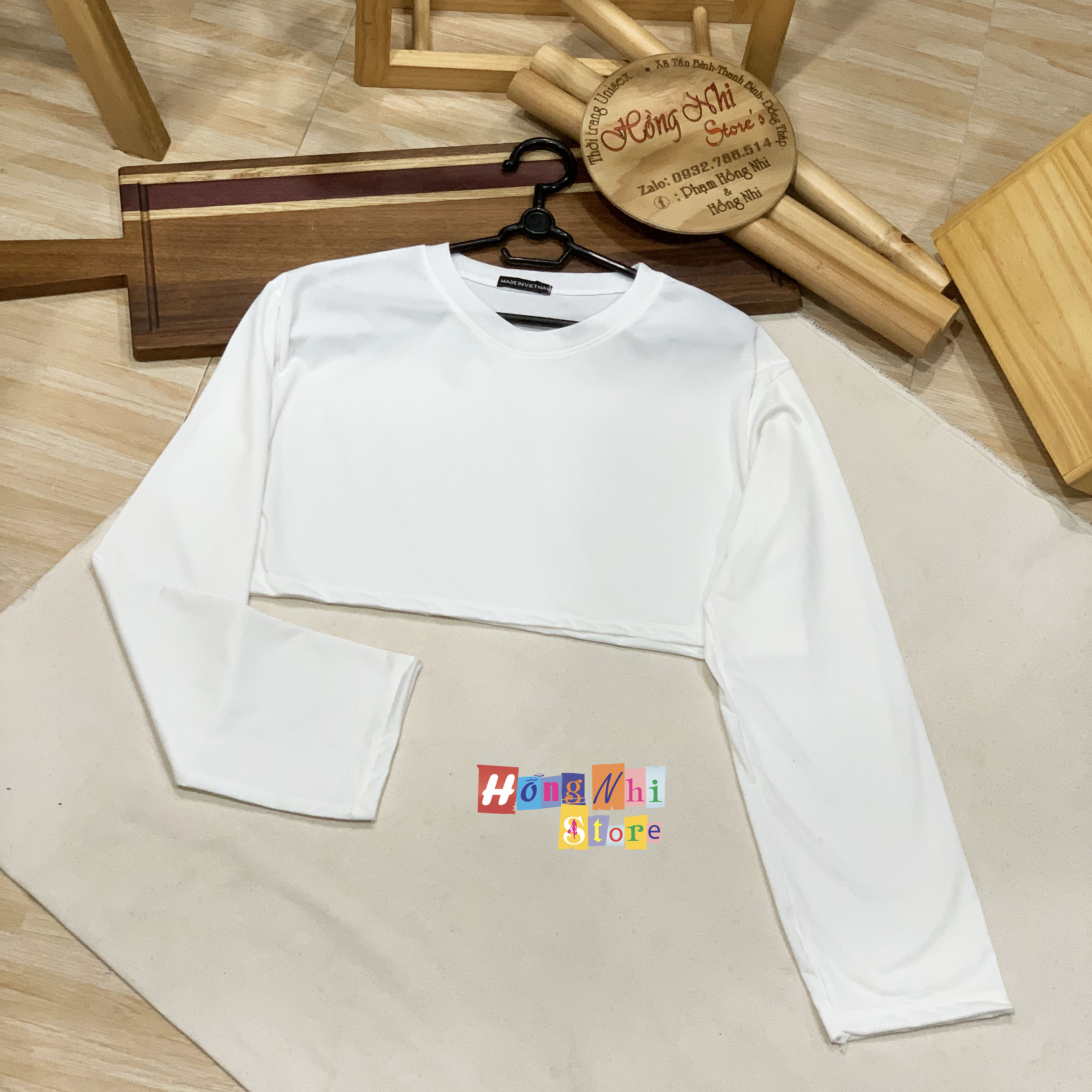Áo Croptop Trơn Tay Dài Dáng Rộng Long Tee Ulzzang - MM