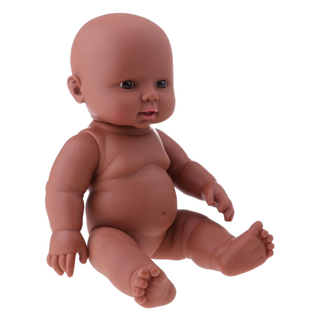 30cm Newborn Silicone Doll Vinyl Reborn Baby Girl Doll Toddler Sleeping Toy