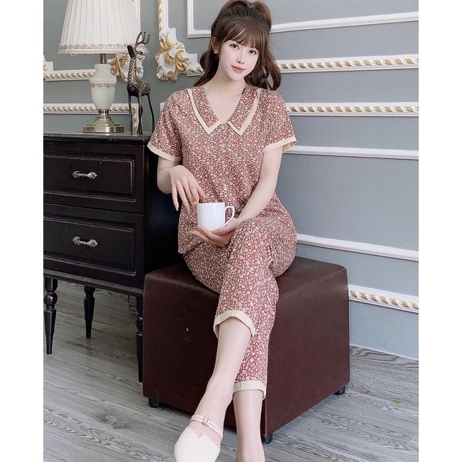 Đồ bộ mặc nhà chất lụa hàn