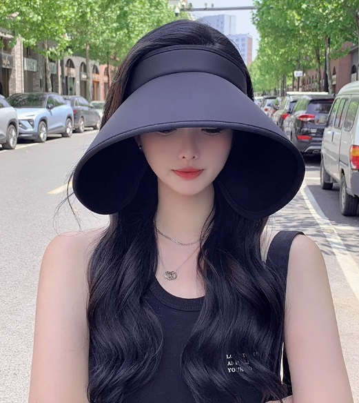 Mũ rộng vành chống nắng chống tia UV mái vòm cao cấp mới, nón nữ đi nắng đi biển thời trang