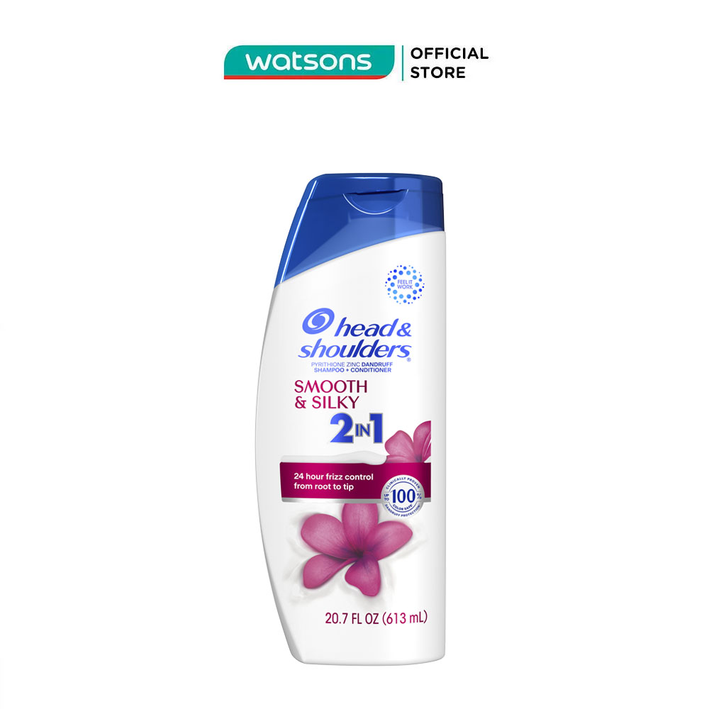 Dầu Gội Và Xả Head &amp; Shoulders Smooth &amp; Silky 2in1 613ml