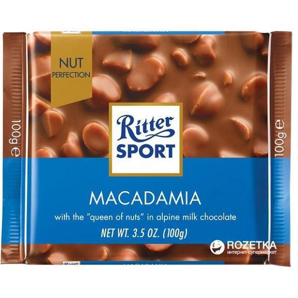 Combo 6 thanh Chocolate Ritter Sport Macadamia 100gr