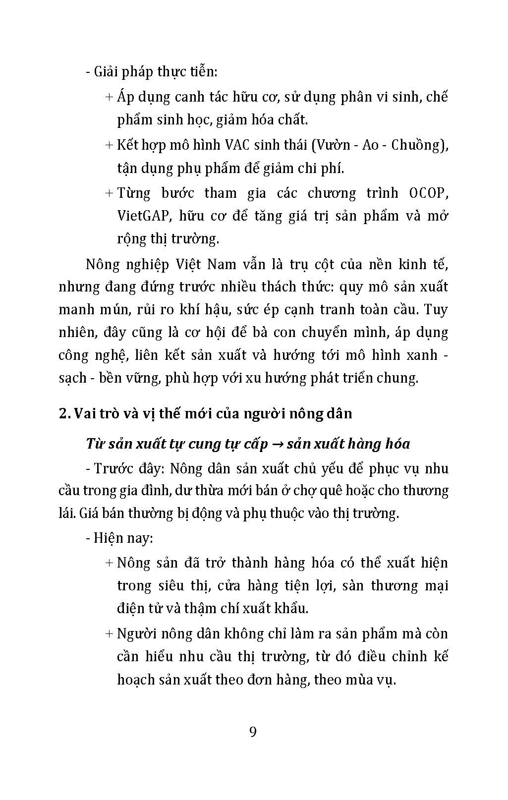 Làm Nông Kiểu Mới - Xanh, Sạch, Bền Vững: Chính Sách Cho Nông Dân Mới