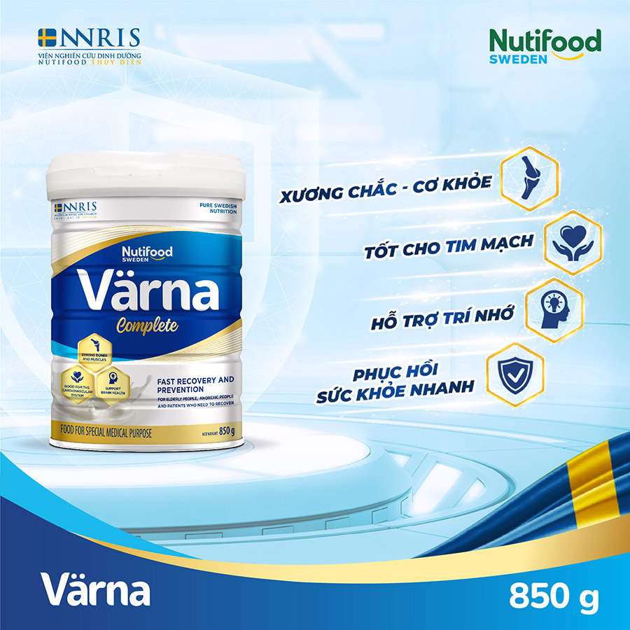 Sữa Bột Värna Complete lon 850g