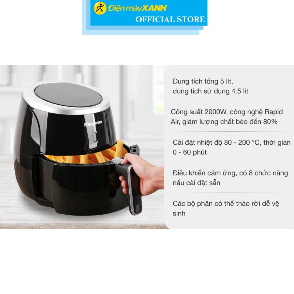 Nồi chiên không dầu Kangaroo KG52AF1A 5 lít - Hàng Chính Hãng
