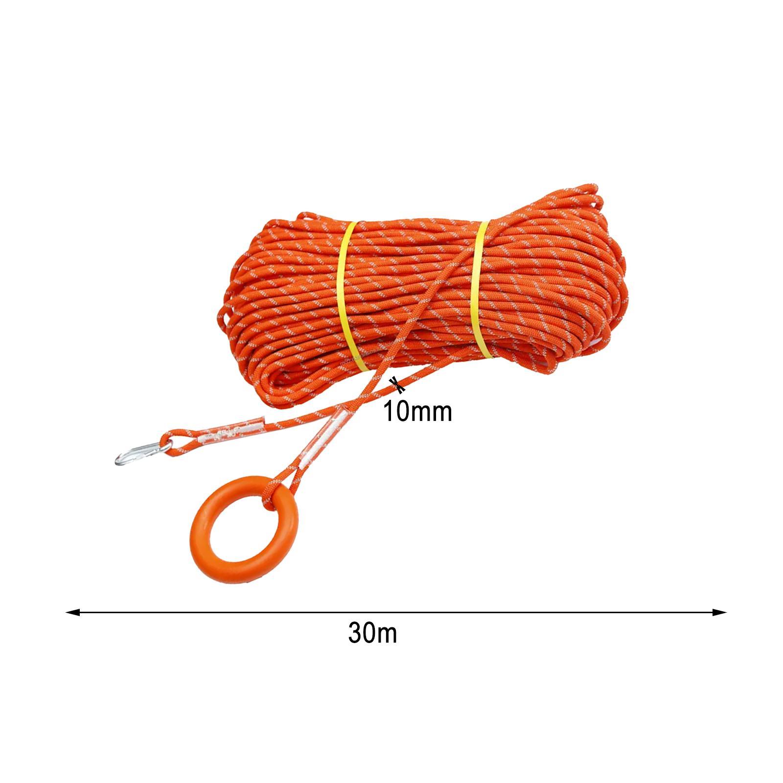Water Floating Rope Emergency Cord, Outdoor Professional Reflective Rope Throwing Rope for Diving Marine Rafting Yacht Buoyant
