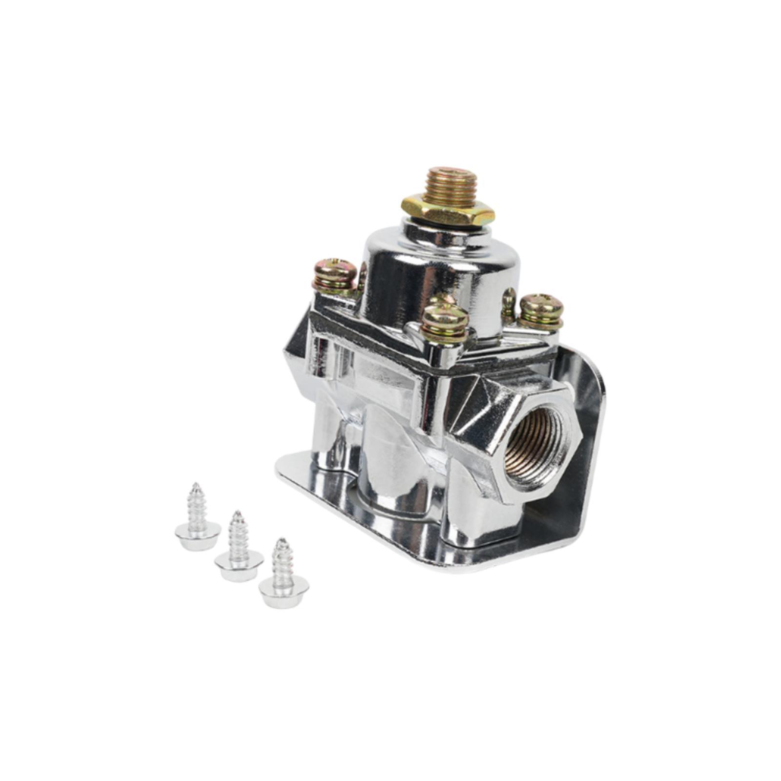 Carbureted Fuel Pressure Regulator Replacement Parts /8" NPT Ports Adjustable Fuel Regulator for Carburetors Engine Durable Parts