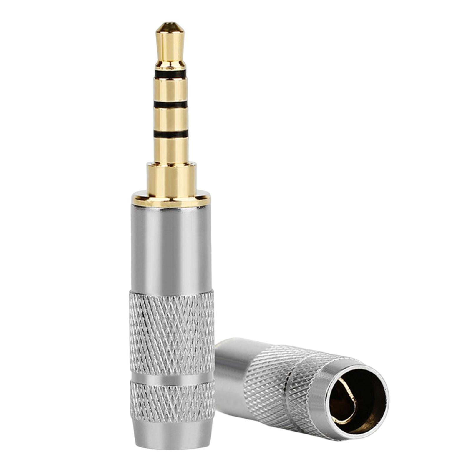 Headphone Jack Male Plug Solder Adapter Connector Stereo Adapter for Headset