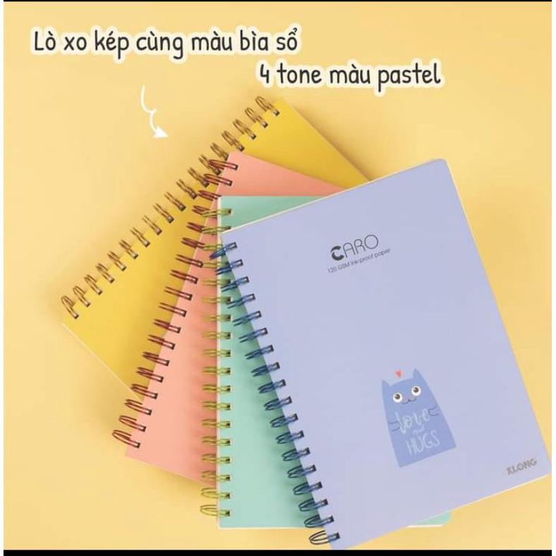 SỔ CARO LÒ XO KLONG B5 200 TRANG