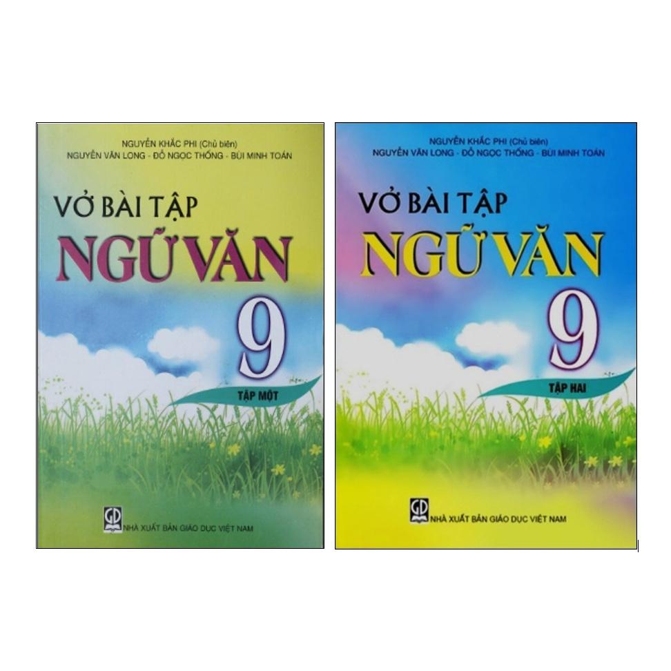 Sách - Combo Vở bài tập Ngữ văn 9 (Tập 1+Tập 2)