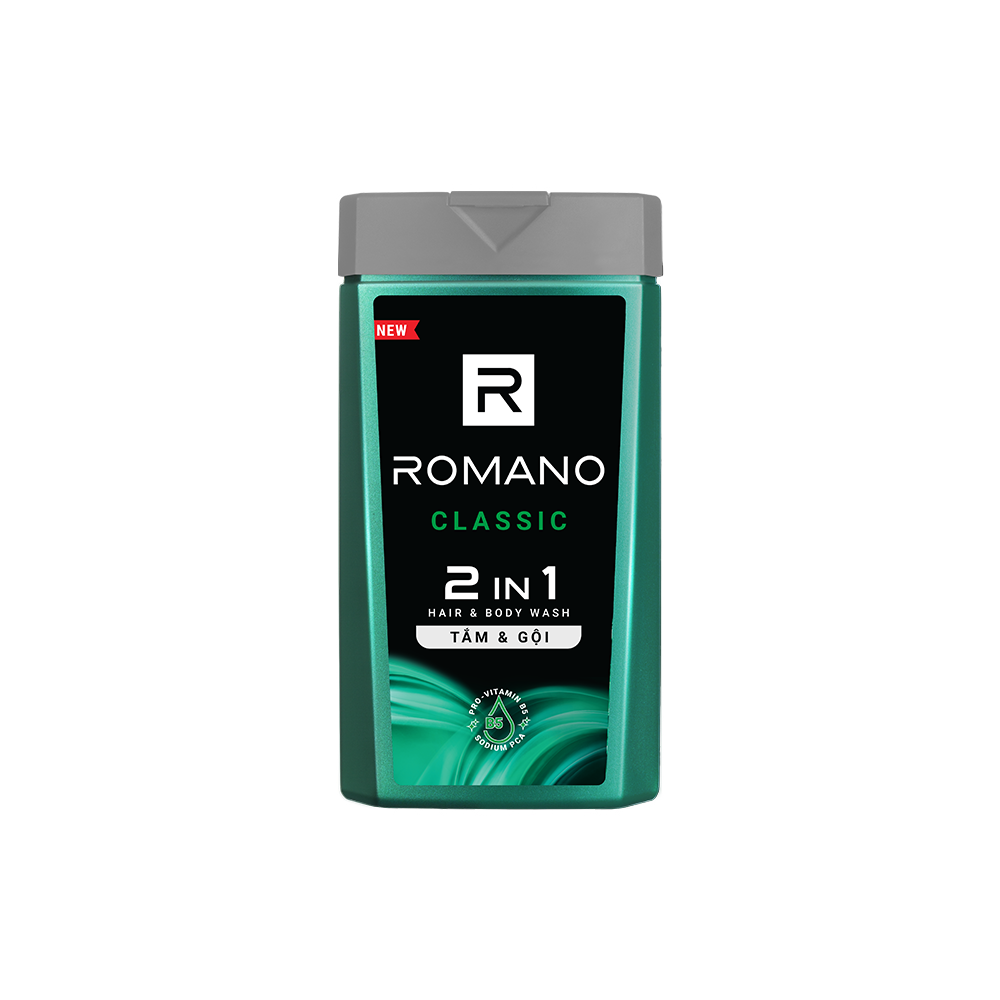 Tắm gội 2 trong 1 Romano 2in1 Classic 180g