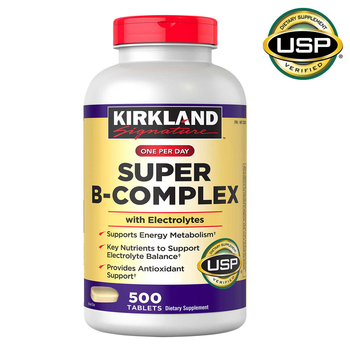 Vitamin B Kirkland Super B-Complex hỗ trợ chuyển hóa năng lượng, tăng hấp thụ dinh dưỡng, cải thiện suy nhược, thêm chất chống oxy hóa - OZ Slim Store