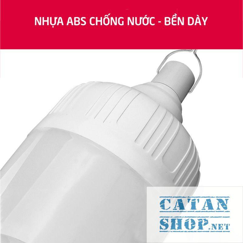 Bóng đèn LED sạc tích điện, đèn led sạc pin ánh sáng trắng, có móc treo kèm theo, chống thấm nước, công suất 20W HL146