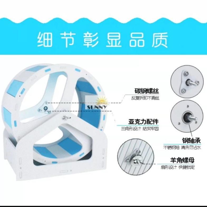 Wheel gỗ ép 19cm và 21cm, wheel gỗ viền mica cho hamster