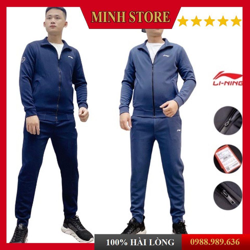 Bộ thể thao nam dài tay cao cấp, bộ thể thao chất liệu nỉ mùa thu đông hot nhất BN02 - MINHSTORE