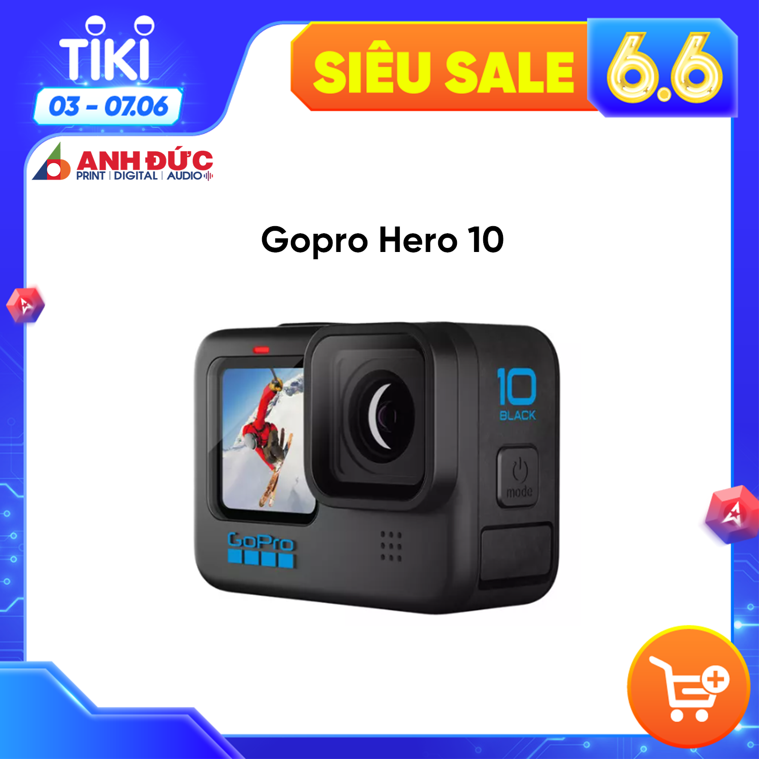 Máy Quay Hành Trình GoPro Hero 10 - Hàng Chính Hãng