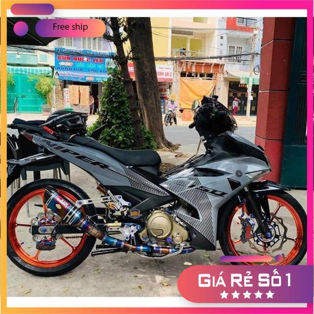 Tem rời dành cho xe Exciter 150 in decal trong dán xe xám xi măng