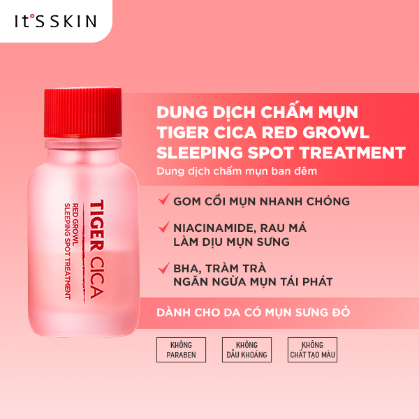 It's Skin Tinh chất Tiger Cica Red Growl Sleeping Spot Treatment 15ml