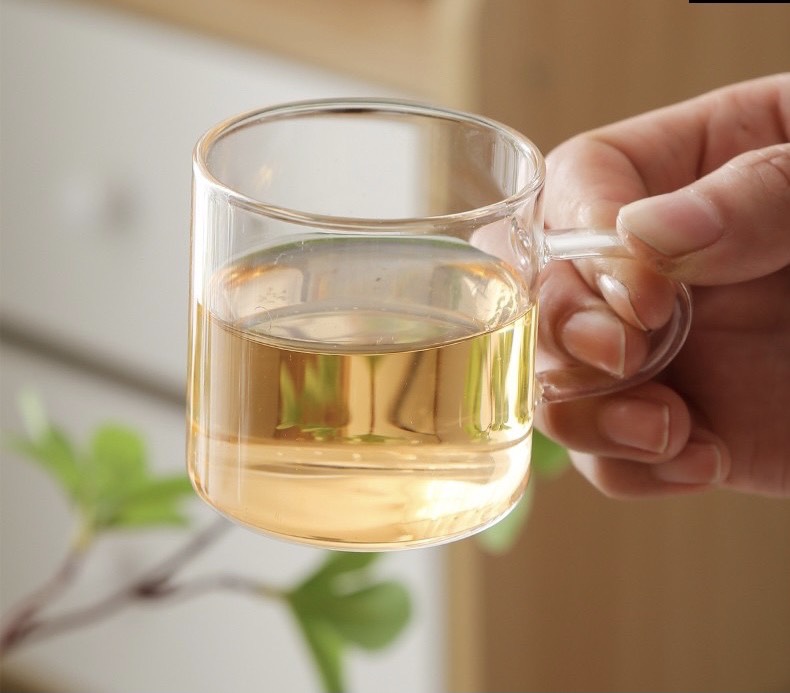 BỘ ẤM TRÀ THỦY TINH TRONG SUỐT CHỊU NHIỆTKÈM ĐẾ CHÂM NẾN VÀ KHAY GỖ - VD120