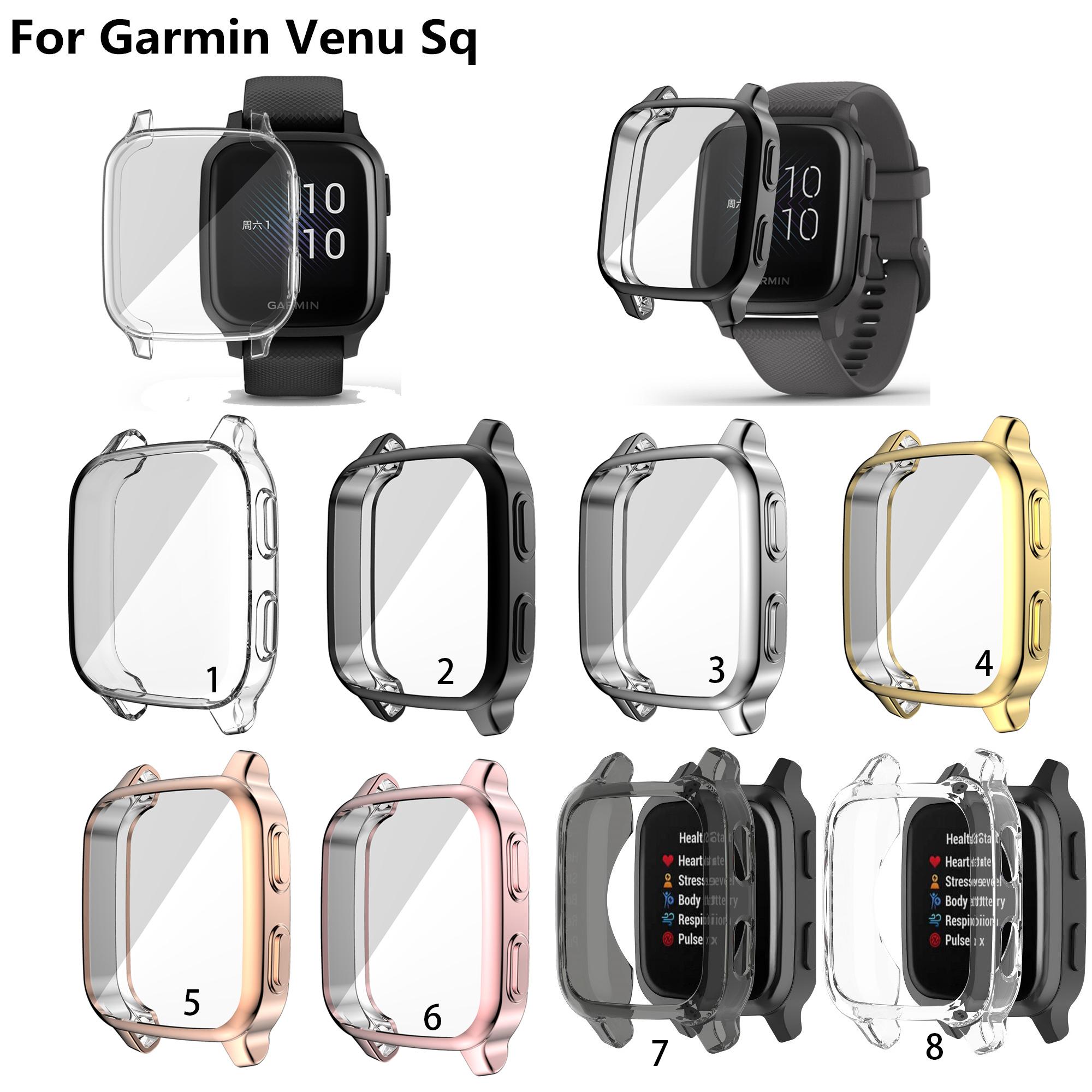 Vỏ Ốp Tpu Mạ Điện Bảo Vệ Cho Garmin Venu Sq