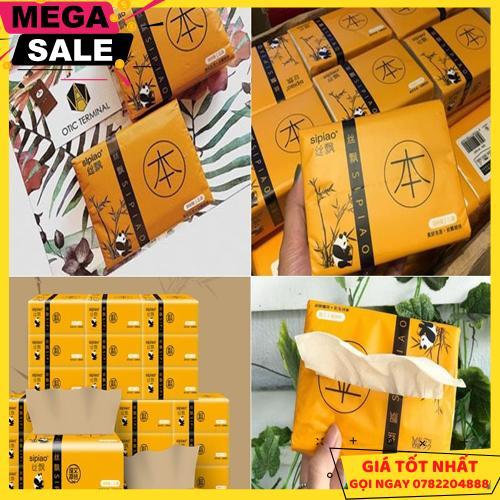Set 5 Hộp Khăn Giấy Gấu Trúc Sợi Tre Siêu Dai - Chưa Qua Khử Hóa Chất An Toàn Với Sức Khỏe - Giao Hàng Toàn Quốc