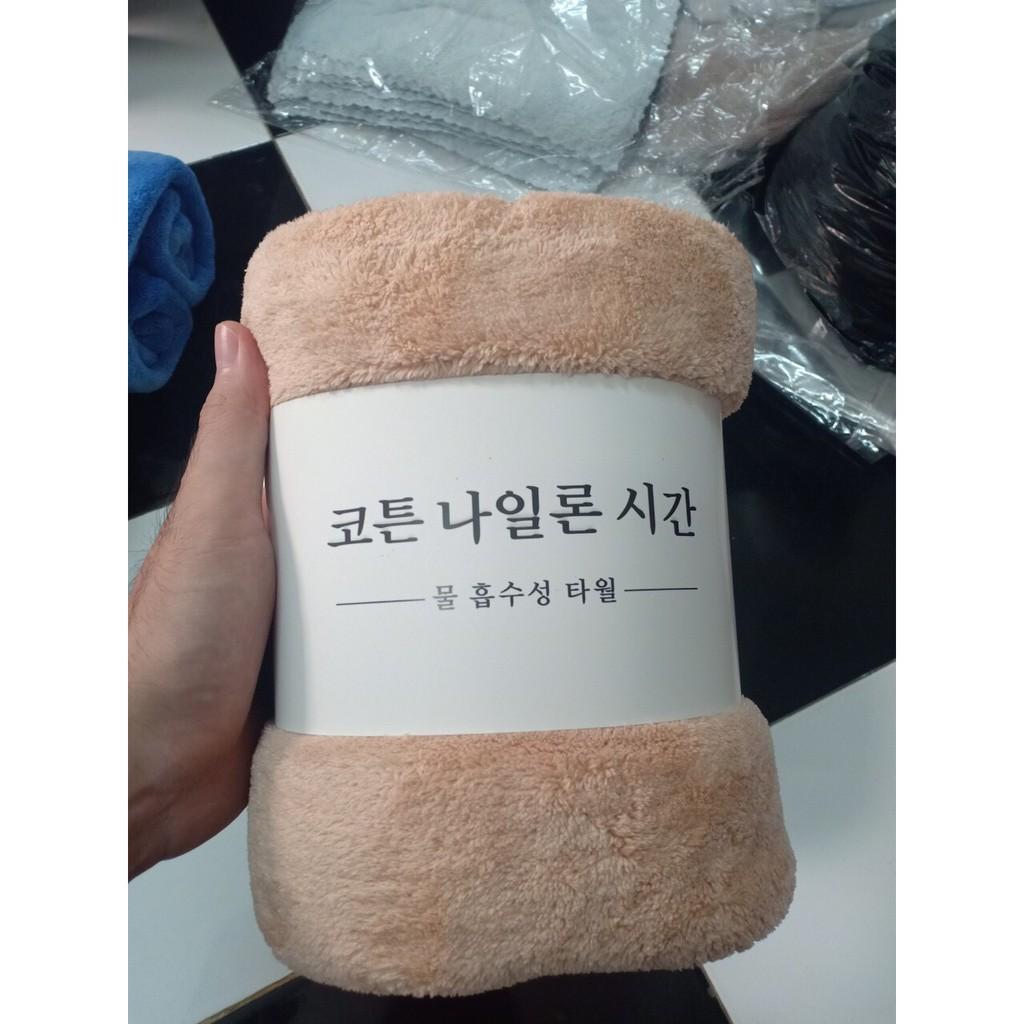 Khăn tắm siêu mềm Hàn Quốc size lớn 70x140cm siêu thấm nước, chất bông lông cừu phù hợp mọi loại da cho cả mẹ và bé