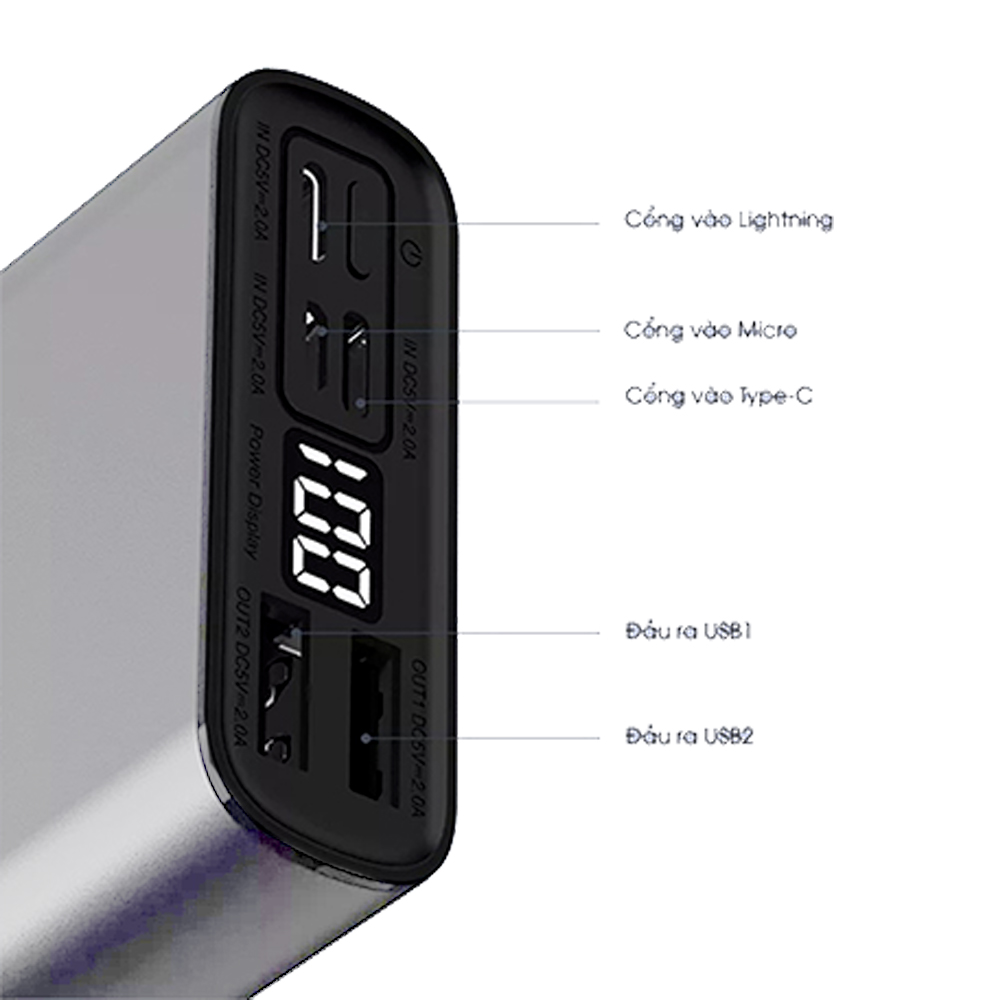 Pin sạc dự phòng 10.000mAh Remax RPP-135 Hàng Chính Hãng